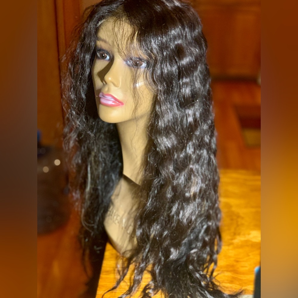 💯 human hair lace front wig!